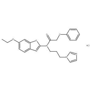 N-(3-(1H-imidazol-1-yl)propyl)-N-(6-ethoxybenzo[d]thiazol-2-yl)-2-phenoxyacetamide hydrochloride Structure