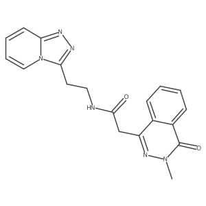 2-(3-methyl-4-oxo-3,4-dihydrophthalazin-1-yl)-N-[2-([1,2,4]triazolo[4,3-a]pyridin-3-yl)ethyl]acetamide结构式