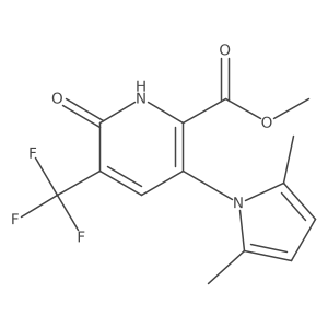 Methyl 3-(2,5-dimethyl-1H-pyrrol-1-yl)-6-hydroxy-5-(trifluoromethyl)picolinate结构式