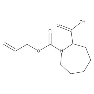1-[(Prop-2-en-1-yloxy)carbonyl]azepane-2-carboxylic acid结构式