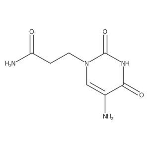 3-(5-Amino-2,4-dioxo-1,2,3,4-tetrahydropyrimidin-1-yl)propanamide结构式