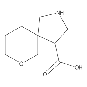 7-Oxa-2-azaspiro[4.5]decane-4-carboxylic acid结构式