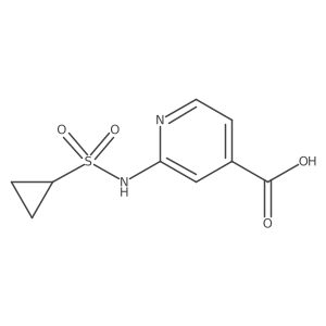 2-[(Cyclopropylsulfonyl)amino]-4-pyridinecarboxylic acid结构式