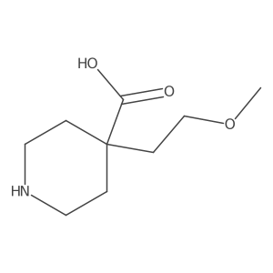 4-(2-Methoxyethyl)piperidine-4-carboxylic acid结构式