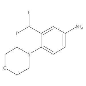 3-(Difluoromethyl)-4-(morpholin-4-yl)aniline Structure