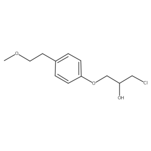 1-Chloro-2-hydroxy-3-(4-(2-methoxyethyl)phenoxy)-propane, (R)- Structure