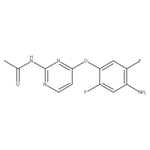 N-[4-(4-amino-2,5-difluorophenoxy)pyrimidin-2-yl]acetamide Structure