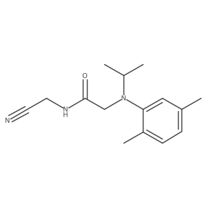 N-(cyanomethyl)-2-[(2,5-dimethylphenyl)(propan-2-yl)amino]acetamide结构式