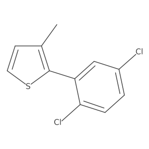 2-(2,5-Dichlorophenyl)-3-methylthiophene Structure