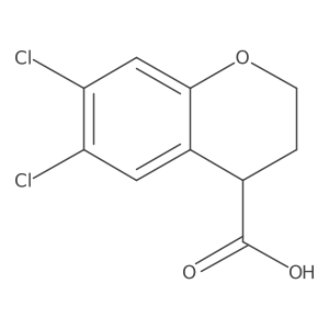 6,7-dichloro-3,4-dihydro-2H-chromene-4-carboxylic acid Structure