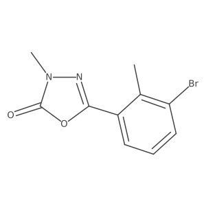 5-(3-bromo-2-methylphenyl)-3-methyl-1,3,4-oxadiazol-2(3H)-one Structure