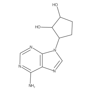 3-(6-amino-9H-purin-9-yl)cyclopentane-1,2-diol Structure
