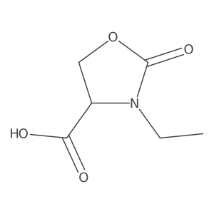 3-Ethyl-2-oxo-1,3-oxazolidine-4-carboxylic acid结构式