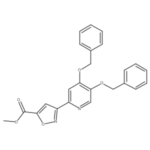 Methyl 3-[4,5-bis(phenylmethoxy)pyridin-2-yl]-1,2-oxazole-5-carboxylate Structure