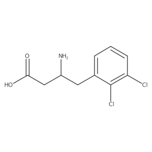 3-Amino-4-(2,3-dichlorophenyl)butyric Acid结构式