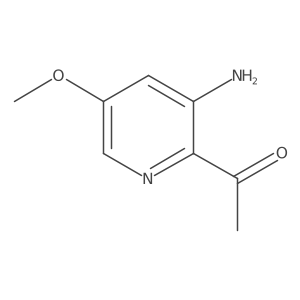 1-(3-Amino-5-methoxypyridin-2-YL)ethanone结构式