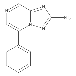 2-Amino-5-phenyl-[1,2,4]triazolo[1,5-a]pyrazine结构式