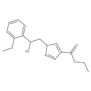 ethyl 1-[2-hydroxy-2-(2-methoxyphenyl)ethyl]-1H-1,2,3-triazole-4-carboxylate Structure