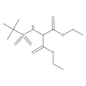 Diethyl 2-((1,1-dimethylethyl)sulfonamido)malonate Structure
