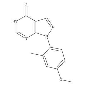 1-(4-Methoxy-2-methylphenyl)-1H-pyrazolo[3,4-d]pyrimidin-4(5H)-one Structure