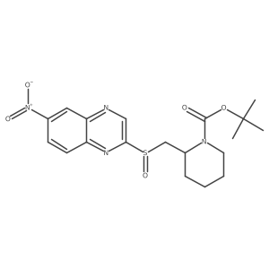 tert-Butyl 2-(((6-nitroquinoxalin-2-yl)sulfinyl)methyl)piperidine-1-carboxylate结构式