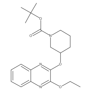 (R)-tert-butyl 3-((3-ethoxyquinoxalin-2-yl)oxy)piperidine-1-carboxylate Structure