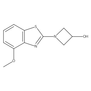 1-(4-Methoxybenzo[d]thiazol-2-yl)azetidin-3-ol结构式
