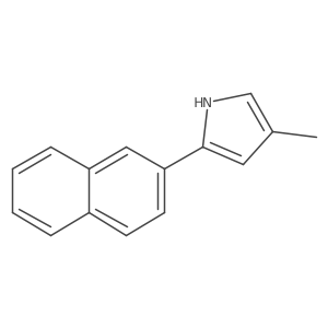 4-Methyl-2-(2-naphthyl)-1H-pyrrole结构式
