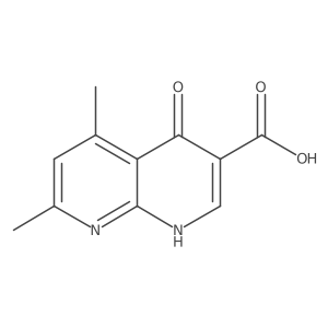 1,4-Dihydro-5,7-dimethyl-4-oxo-1,8-naphthyridine-3-carboxylic acid Structure