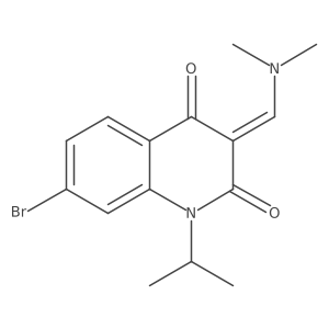 (E)-7-bromo-3-((dimethylamino)methylene)-1-isopropylquinoline-2,4(1h,3h)-dione Structure