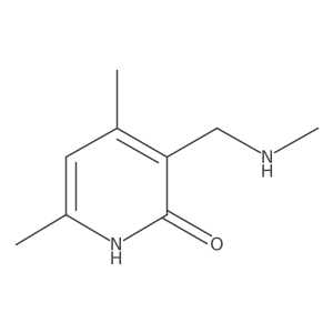 4,6-Dimethyl-3-((methylamino)methyl)pyridin-2-ol Structure