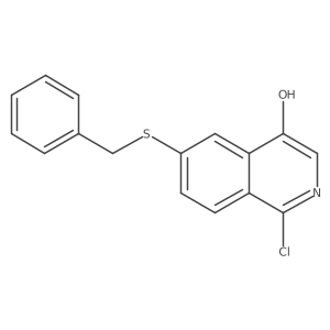 6-(Benzylthio)-1-chloroisoquinolin-4-ol Structure