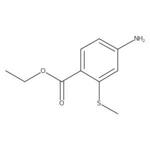Ethyl 4-amino-2-(methylthio)benzoate结构式
