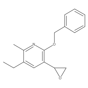 3-Ethyl-2-methyl-5-(2-oxiranyl)-6-(phenylmethoxy)pyridine结构式