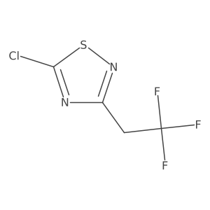 5-Chloro-3-(2,2,2-trifluoroethyl)-1,2,4-thiadiazole Structure