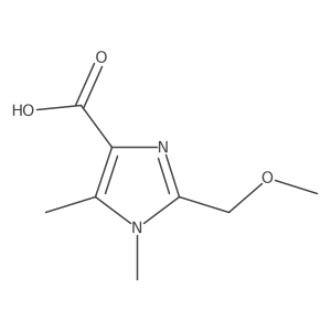 2-(Methoxymethyl)-1,5-dimethyl-1H-imidazole-4-carboxylic acid Structure
