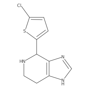 4-(5-chlorothiophen-2-yl)-3H,4H,5H,6H,7H-imidazo[4,5-c]pyridine结构式