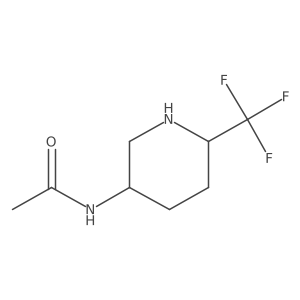N-[6-(trifluoromethyl)piperidin-3-yl]acetamide Structure