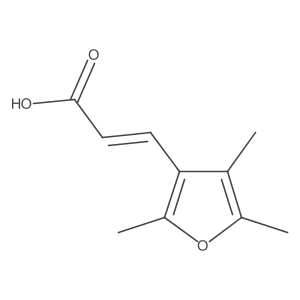 (2E)-3-(Trimethylfuran-3-yl)prop-2-enoic acid Structure