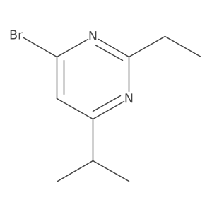 4-Bromo-2-ethyl-6-(propan-2-yl)pyrimidine结构式