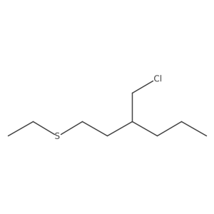 3-(Chloromethyl)-1-(ethylsulfanyl)hexane Structure