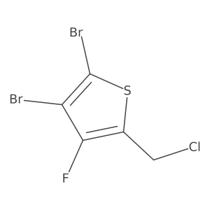 2,3-Dibromo-5-(chloromethyl)-4-fluorothiophene结构式