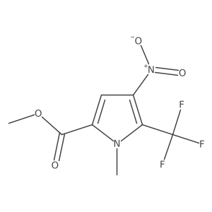 Methyl 1-methyl-4-nitro-5-(trifluoromethyl)-1H-pyrrole-2-carboxylate结构式