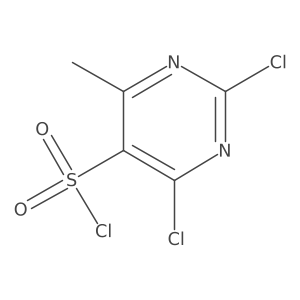 5-Pyrimidinesulfonyl chloride, 2,4-dichloro-6-methyl- Structure
