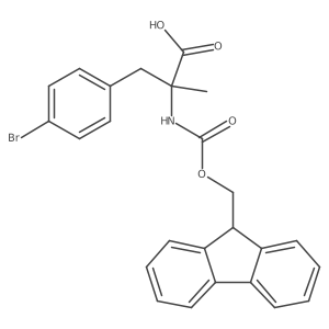 Fmoc-alpha-methyl-l-4-bromophenylalanine Structure