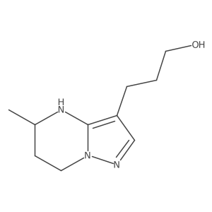 3-{5-methyl-4H,5H,6H,7H-pyrazolo[1,5-a]pyrimidin-3-yl}propan-1-ol结构式