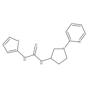 1-(1-(Pyridin-2-yl)pyrrolidin-3-yl)-3-(thiophen-2-yl)urea Structure