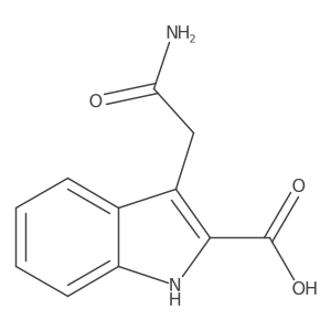 3-(Carbamoylmethyl)-1H-indole-2-carboxylic acid结构式