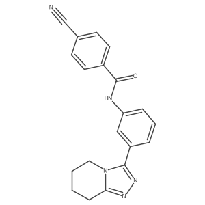 4-cyano-N-[3-(5,6,7,8-tetrahydro[1,2,4]triazolo[4,3-a]pyridin-3-yl)phenyl]benzamide Structure