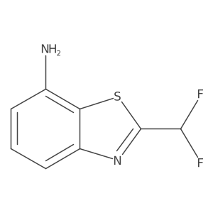 2-(Difluoromethyl)-1,3-benzothiazol-7-amine Structure